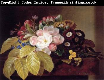 unknow artist Floral, beautiful classical still life of flowers.037